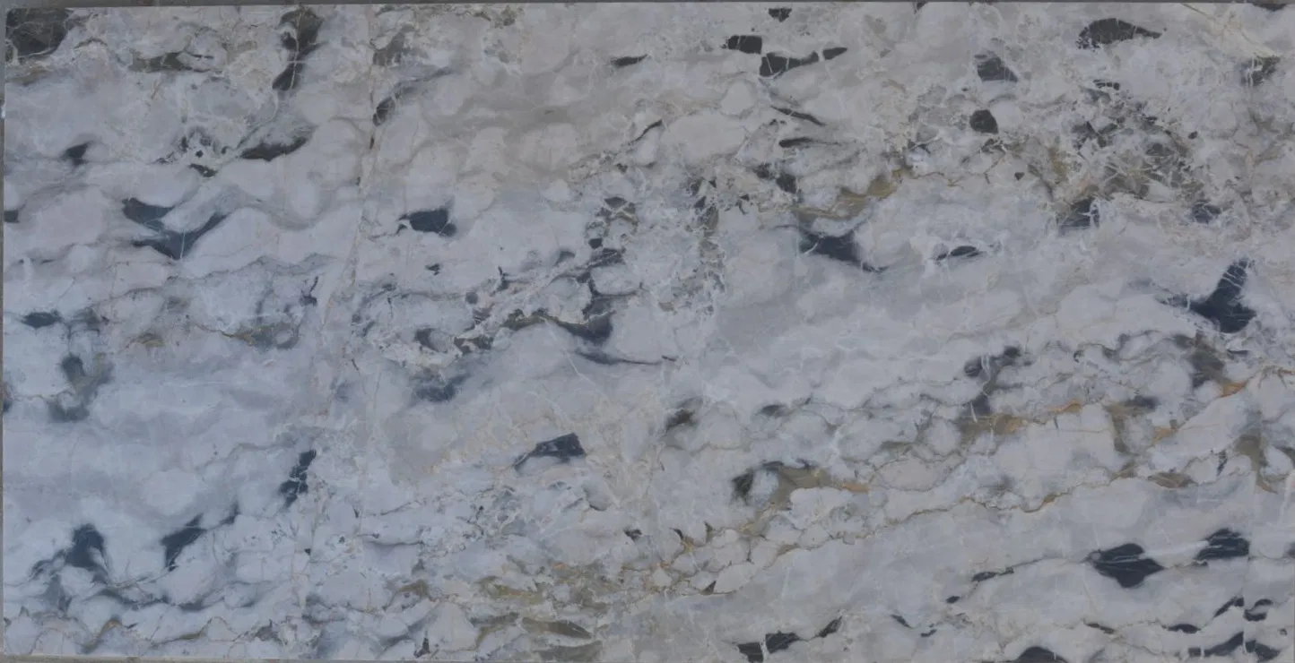 Portoro White, high-contrast black and white marble swatch